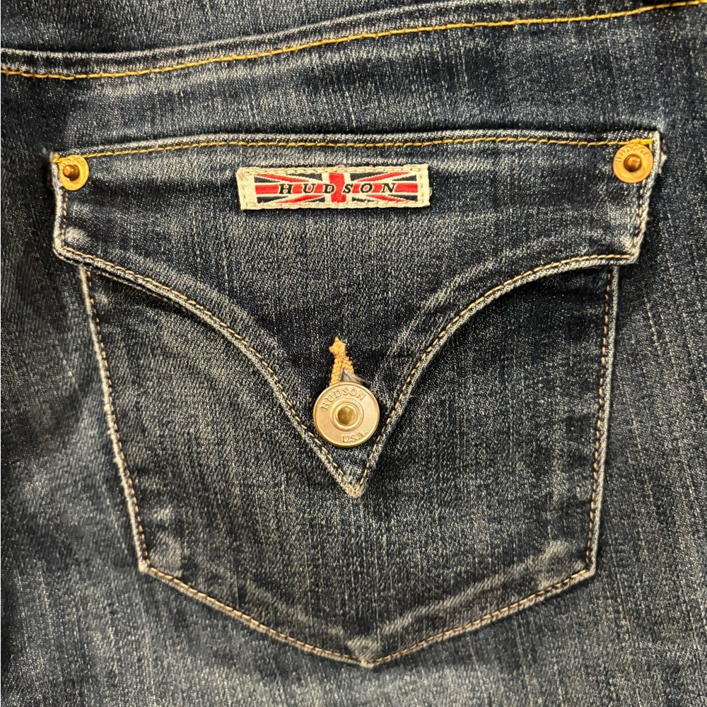 Hudson Colin Flap Skinny Jeans, size 26.